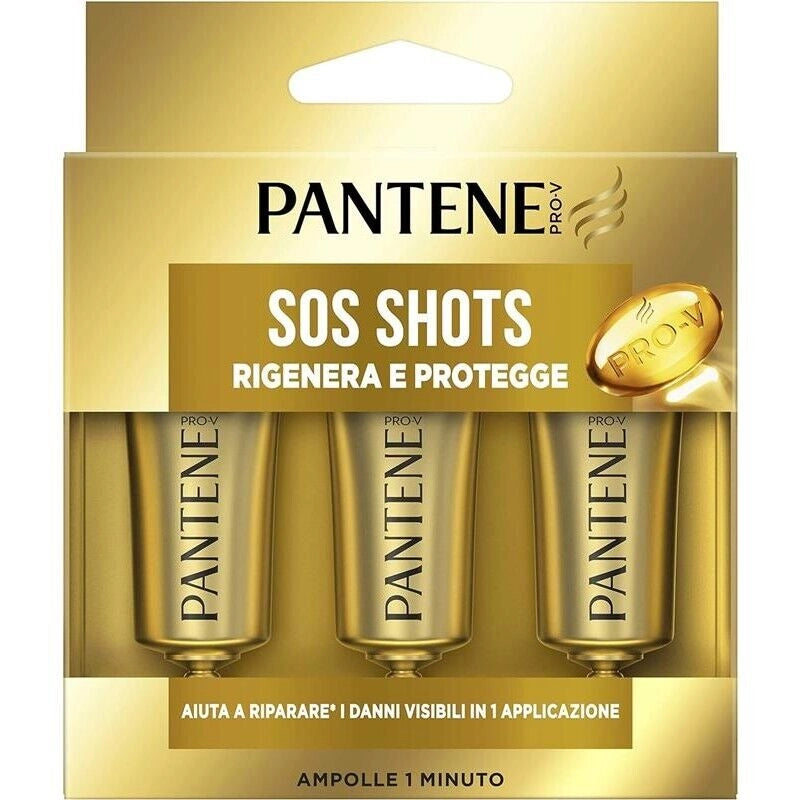 PANTENE PRO-V SIERO MASCHERA IDRATANTE CHERATINA RISTRUTTURANTE PER CAPELLI DANNEGGIATI INTENSIVO 3X15 ML