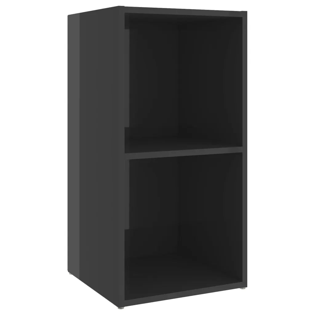 Mobile Porta TV Grigio Lucido 72x35x36,5cm in Legno Multistrato 805533