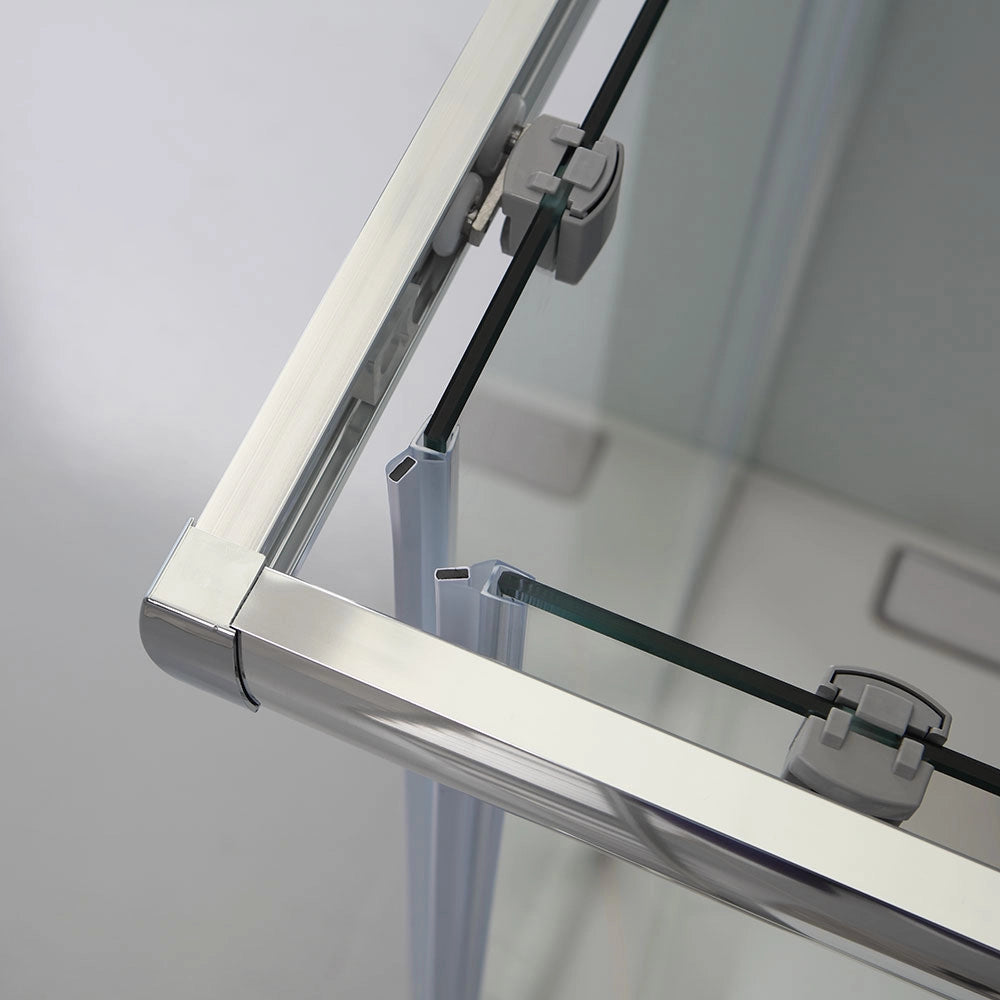 Box doccia angolare 70x90 cm cristallo trasparente