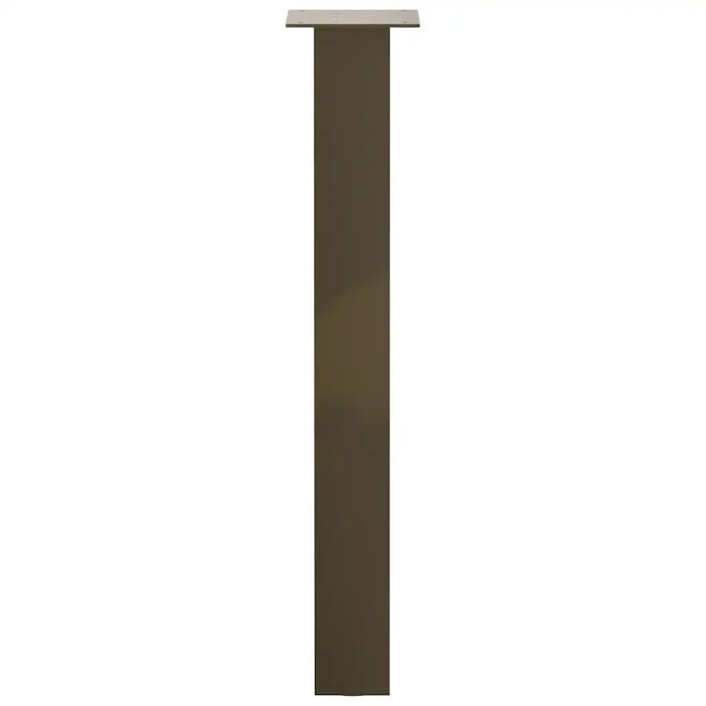 vidaXL Gambe per tavolo consolle 4 pz in acciaio naturale 72 cm Acciaio
