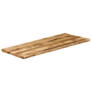 Piano Tavolo Bordi Vivi 140x60x2,5 cm Legno di Mango Grezzo 370673