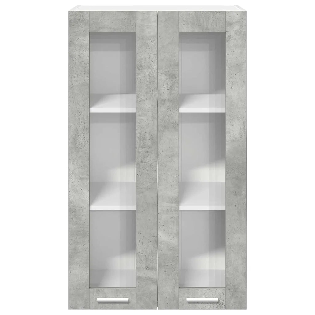 Armadio pensile con porta Grigio cemento 60 x 31 x 100 cm