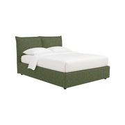 Malton, Letto Piazza e Mezza Sfoderabile Made in Italy, Verde