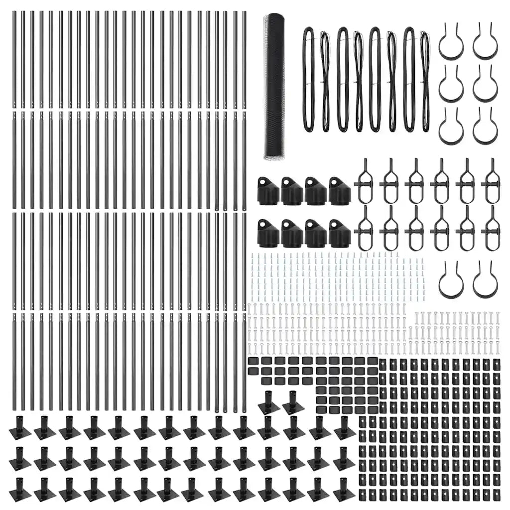 Palo della recinzione Grigio 100 x 1,2 m (rete da 13 mm)