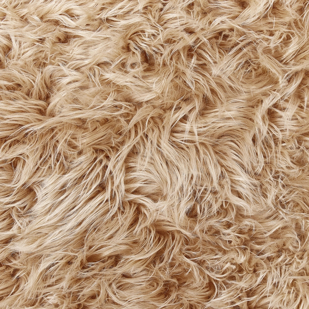 Coperta in morbida pelliccia sintetica marrone chiaro 150 x 200 cm camera da letto salotto soggiorno