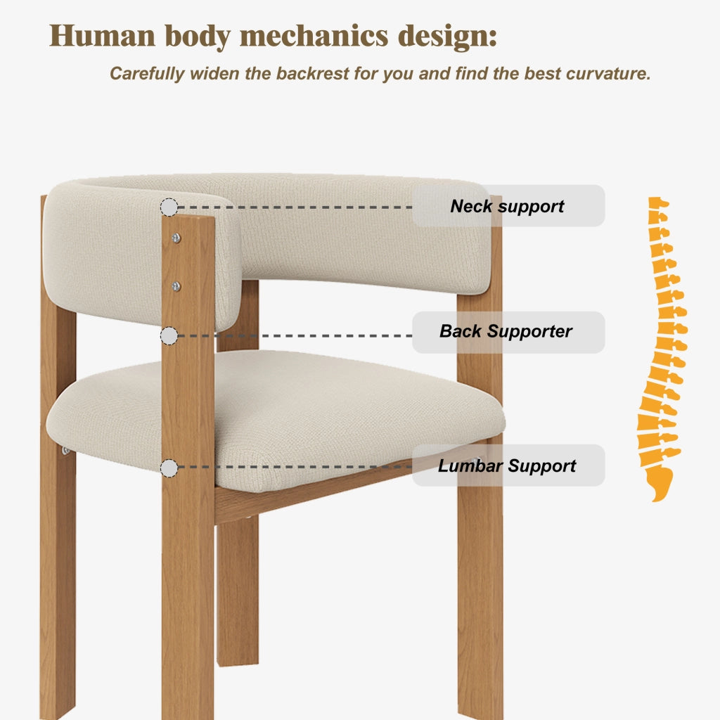Sedie da Pranzo Imbottite Set 4 Pezzi ¨C MINIMAL ¨C Gambe in Metallo Effetto Legno
