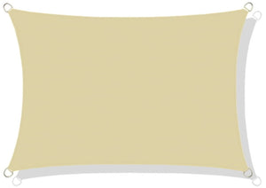 AIO FACTORY Vela ombreggiante impermeabile 3x2m Beige per il relax in giardino
