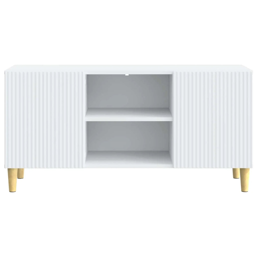 Mobile TV Bianco 102 x 34,5 x 50 cm Legno ingegnerizzato 894695