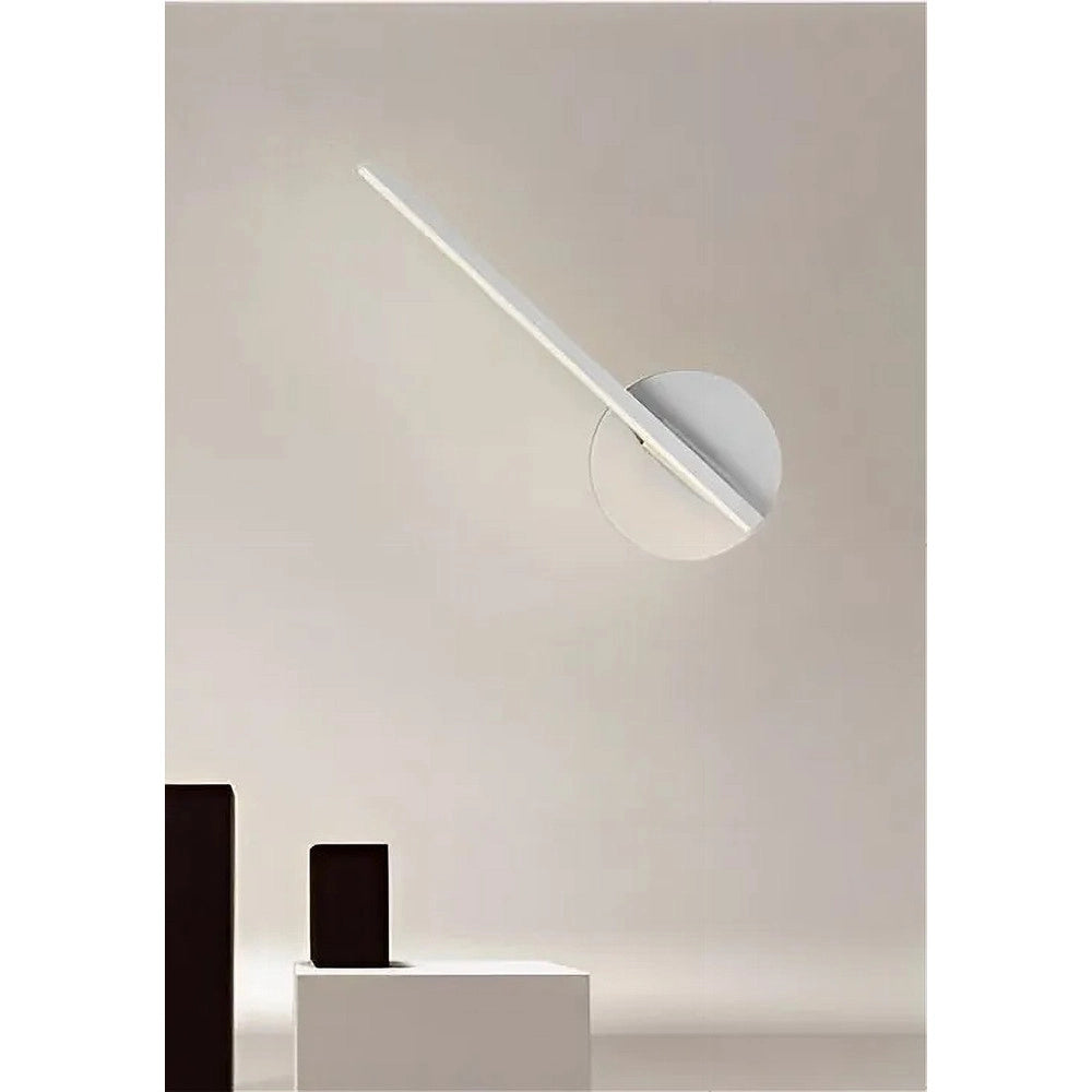Trade Shop - Applique Da Parete Led 13 W Lineare Orientabile Bianco Lampada Luce Fredda 50377 -