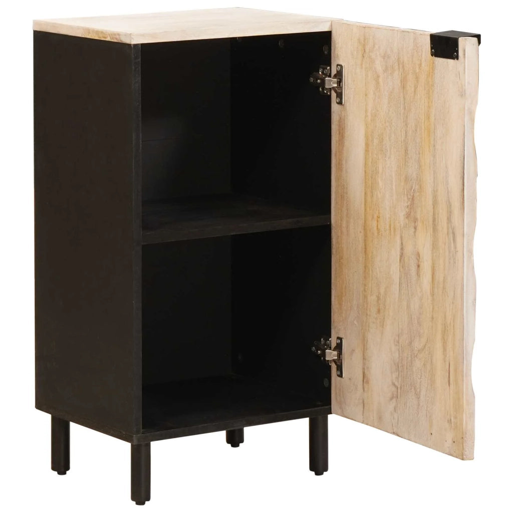 Credenza con porta-Buffet-Armadio da cucina Finitura Bianco Lavato 40 x 33,5 x 75 cm