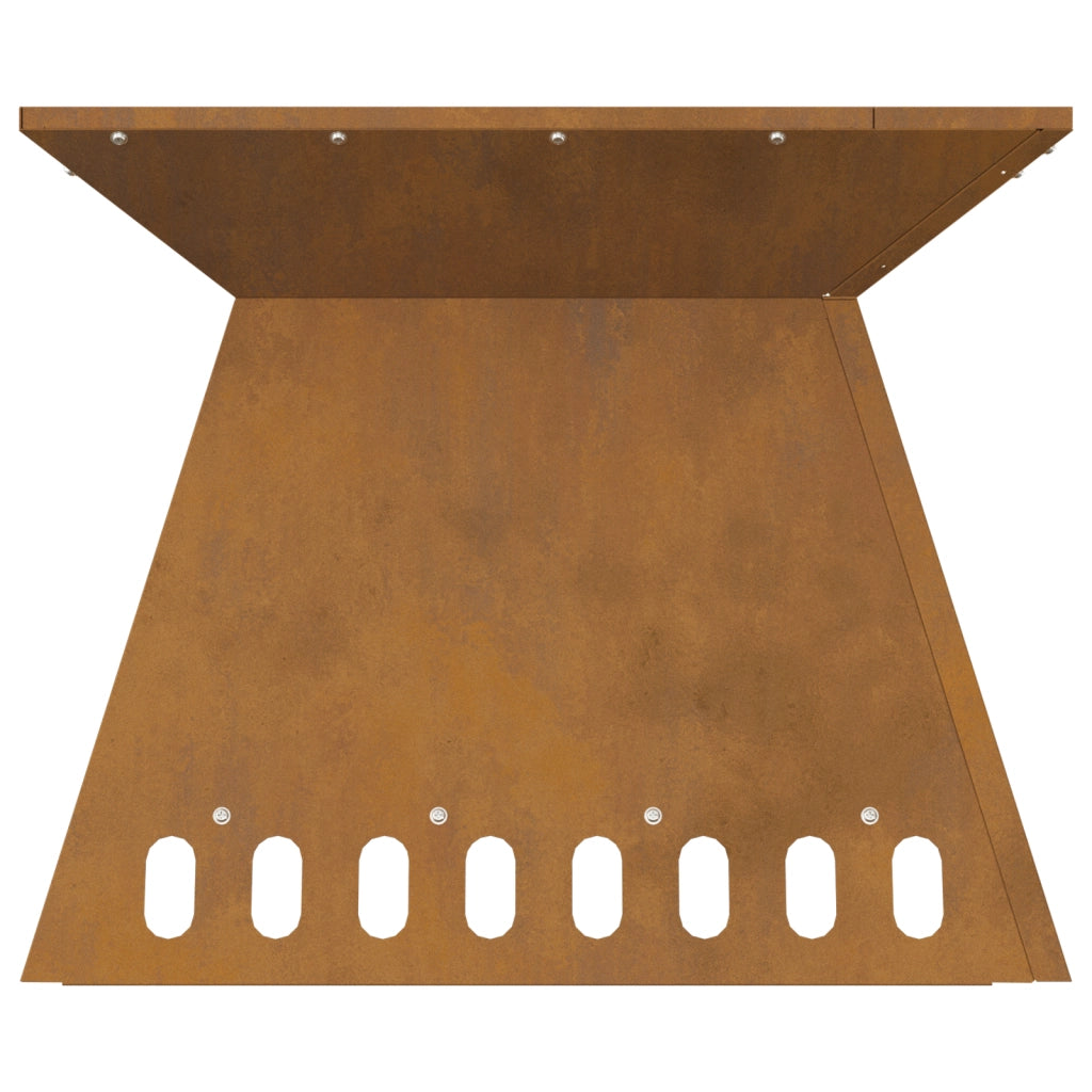 Braciere 48x48x40 cm Acciaio Resistenti alle Intemperie