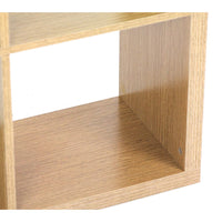 Libreria 8 Ripiani 77x147x30 cm in Legno MDF Effetto Rovere