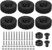 Ruote RC Auto Sostenibili - Pneumatici RC Auto - Hub in Alluminio - Adatto per WPL C14 C24 C34 C44 B14 B24 B16 B36 - 67mm Diametro - 236g Peso