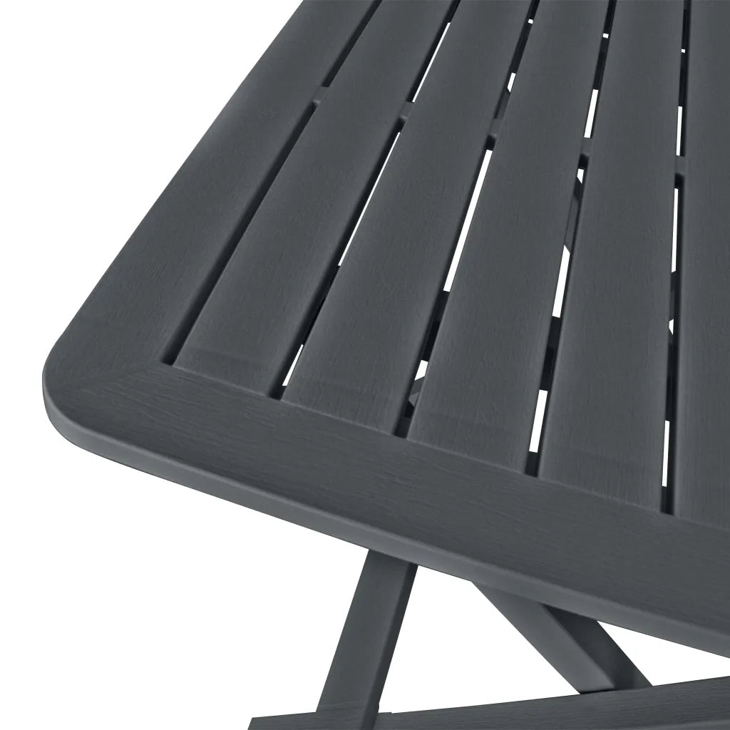 Set da Bistrot 3 pz | Set Salotto da Giardino Pieghevole in Plastica Antracite