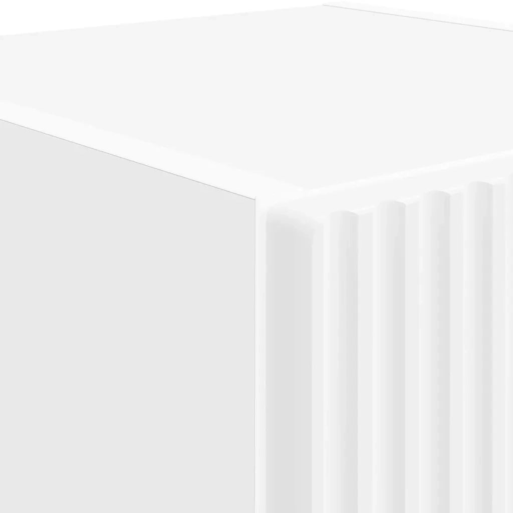 Mobile TV da parete Bianco 30 x 31 x 100 cm Legno multistrato
