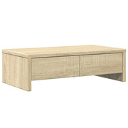 Supporto per monitor unità da scrivania con cassetti legno ingegnerizzato Sonoma marrone 02_0044945