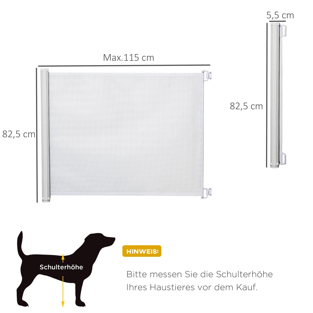 Cancelletto di Sicurezza 115 cm ¨C Xylo ¨C Bianco per Scale e Porte