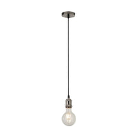 Sospensione Contemporanea Adjustable Acciaio Argento Alluminio 1 Luce E27