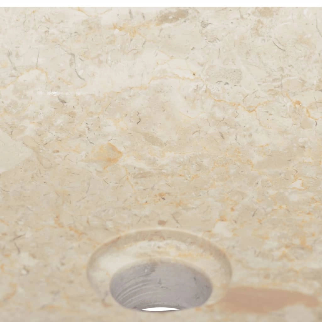 Lavandino da bagno lavabo da appoggio lavabo da WC lavabo da bagno lavandino da bagno lavandino da interno 50 x 35 cm marmo crema 02_0002806