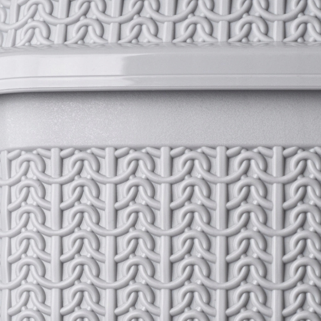Cestino per rifiuti da bagno KADAX 5L grigio per WC, con coperchio basculante.