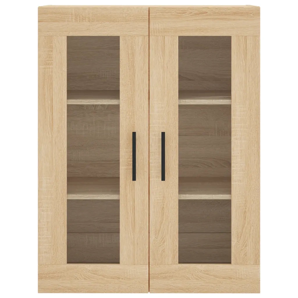 Credenza-Buffet-Armadio da cucina Rovere Sonoma 69,5x34x180 cm in Legno Multistrato 164793