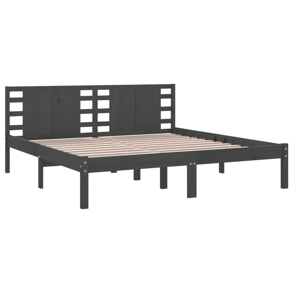 Giroletto Grigio in Legno Massello di Pino 200x200 cm 3104240
