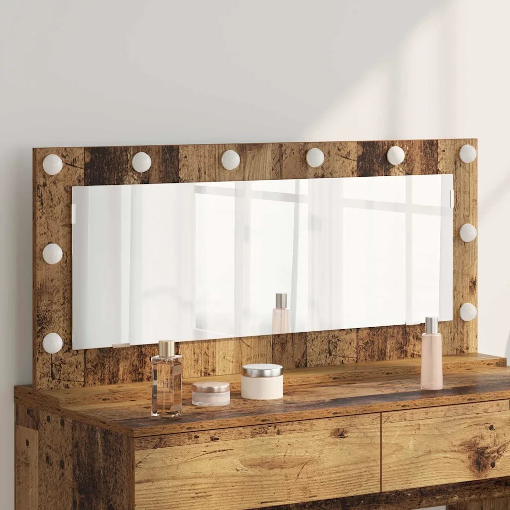 Specchio da Vanit¨¤-Specchio da Trucco Legno vecchio 100 x 45 x 18 cm