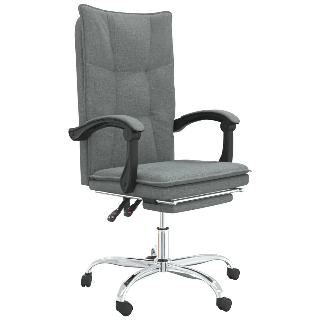 Sedia da Ufficio Reclinabile Grigio Scuro in Tessuto cod mxl 33489