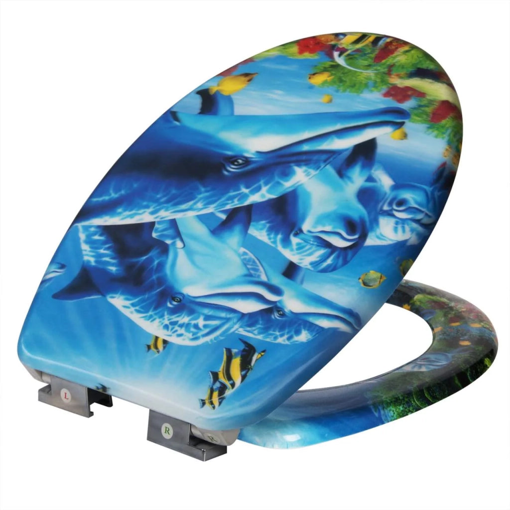 Sedile WC in Duroplast con abbassamento automatico delfino 19_0000673