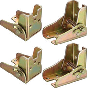 Tavolo Premium - Tavola con gambe pieghevoli - Serramenti pieghevoli a 90 gradi - Tavolo con gambe autochiudenti - Supporto di base - Console pieghevole per tavoli - Set da 4.