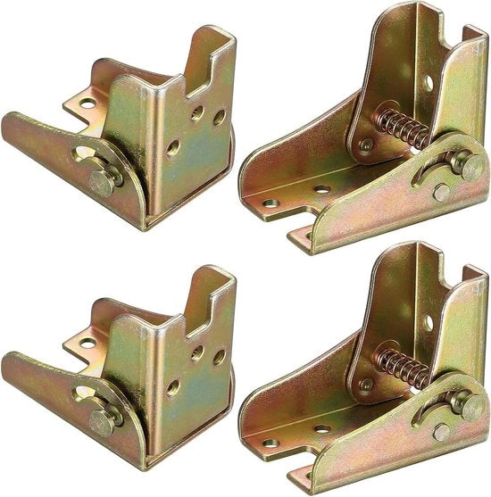 Tavolo Premium - Tavola con gambe pieghevoli - Serramenti pieghevoli a 90 gradi - Tavolo con gambe autochiudenti - Supporto di base - Console pieghevole per tavoli - Set da 4.