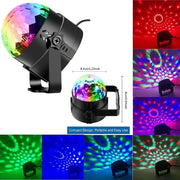Trade Shop - Mini Dj Laser Proiettore A Sfera Rgb Led Effetto Disco Luci Per Disco Bar -