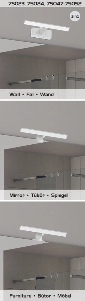 Applique bagno LED Oliro Rabalux 4W cromata IP44