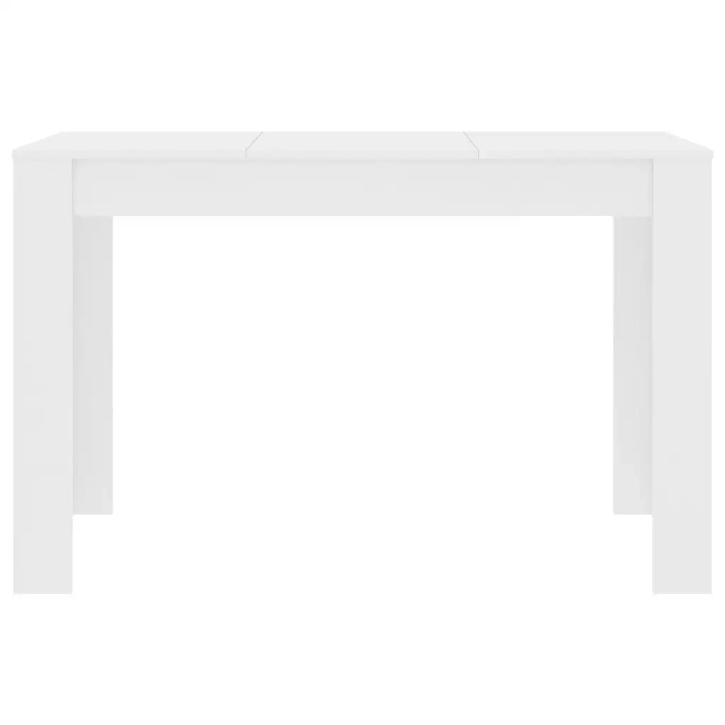 Tavolo da Pranzo Bianco 120x60x76 cm in Legno Multistrato 800432