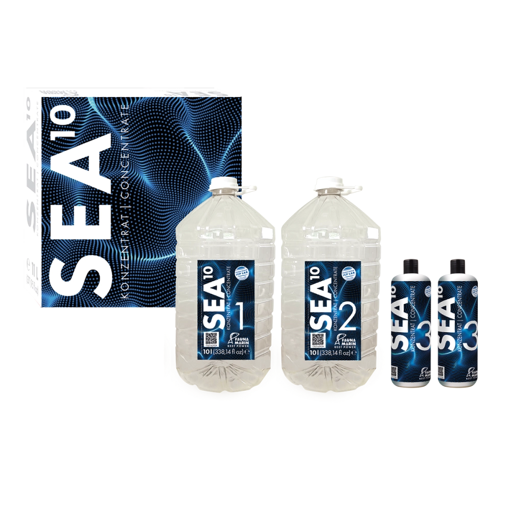 Fauna Marin Sea10 2x10L + 2x1L - Concentrato Liquido di Acqua Marina