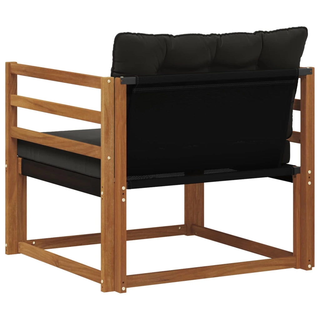 Set di divani da esterno-Sofa da giardino Legno di Acacia Massello e Textilene 290360