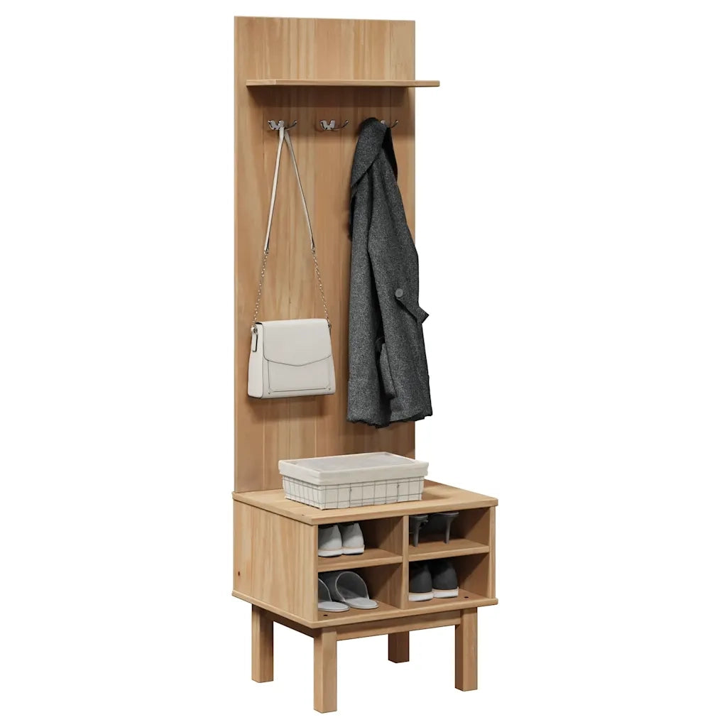 Mobile da Corridoio OTTA 50x40x160 cm in Legno Massello di Pino