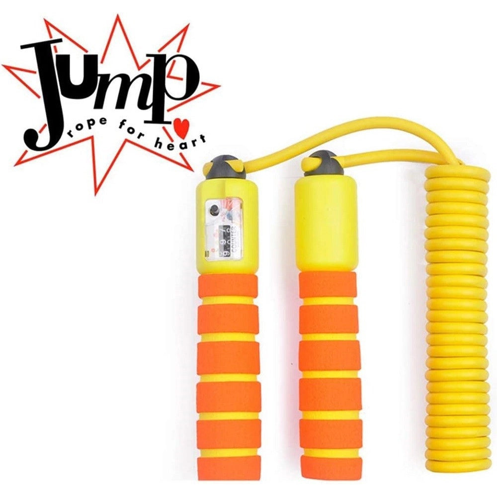 Trade Shop - Corda Per Saltare Regolabile Manici Schiuma Contatore Per Bambini Fitness Boxe -