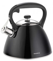 Klausberg KB-7208 Bollitore a fischio in acciaio inox nero da 3 litri