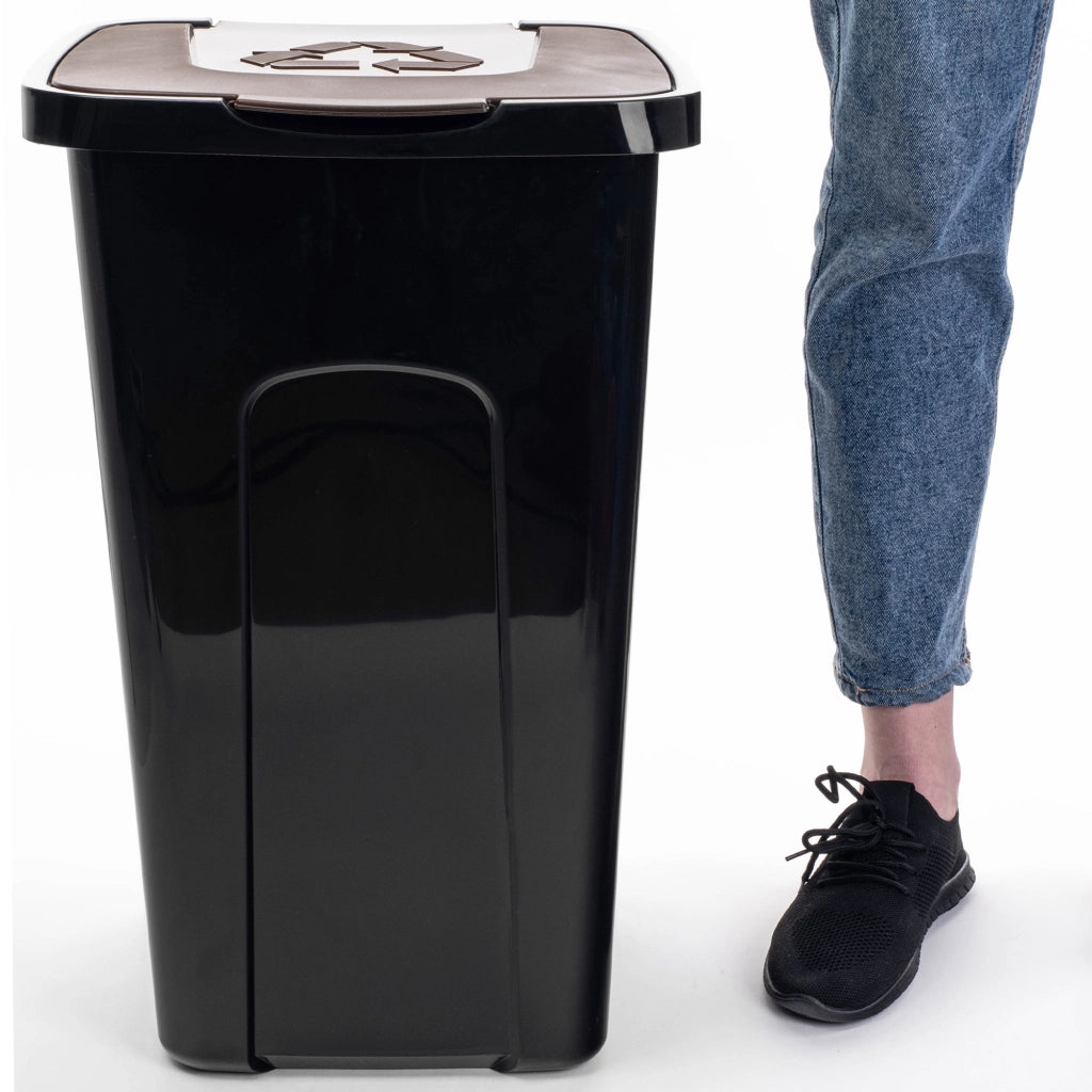 Cestino per la raccolta differenziata KADAX 50L Marrone Bio