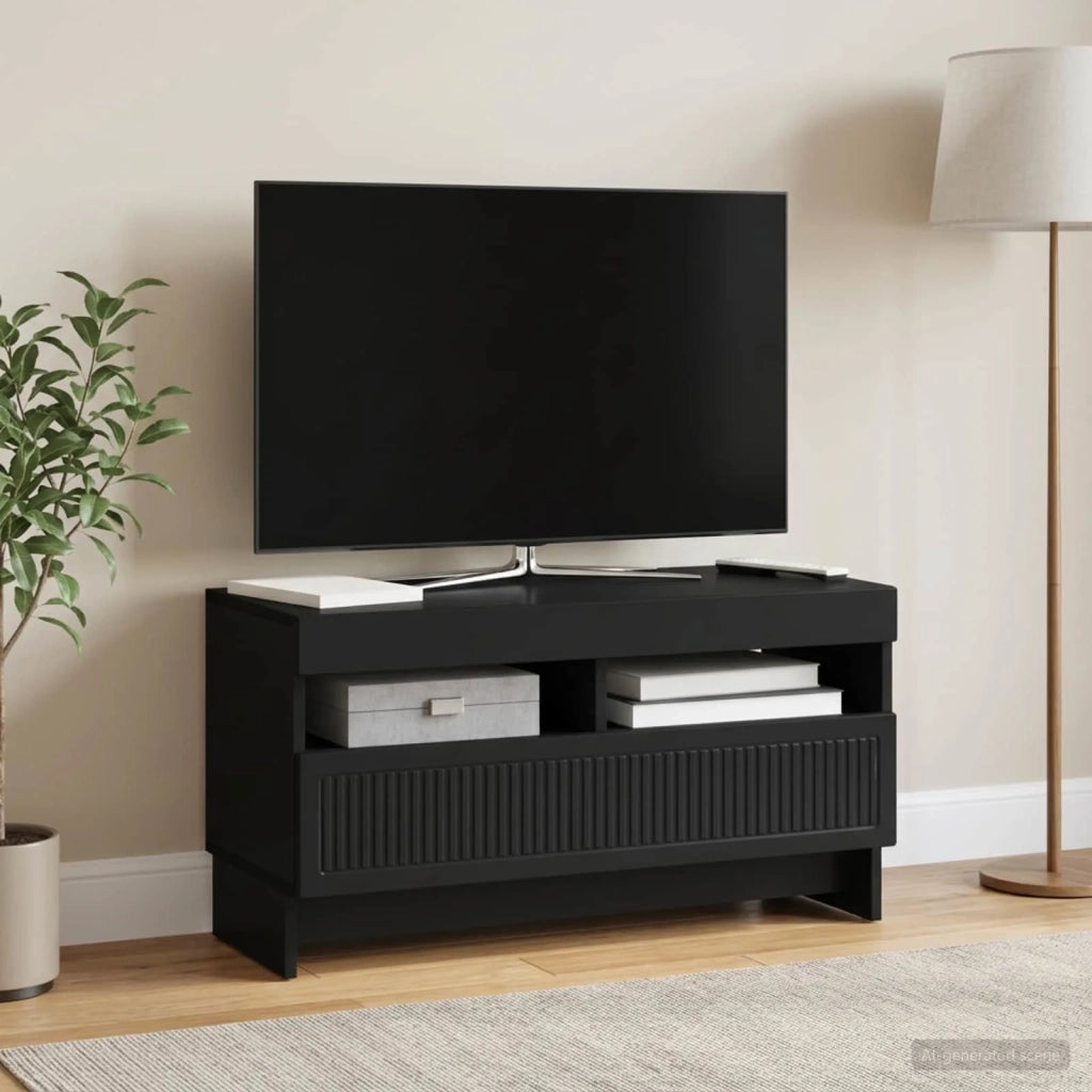 Mobile TV LED Nero Legno ingegnerizzato 896116