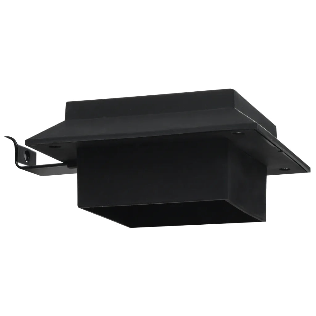 Lampade Solari da Esterni 6 pz a LED Quadrate 12 cm Nero CFW8792867