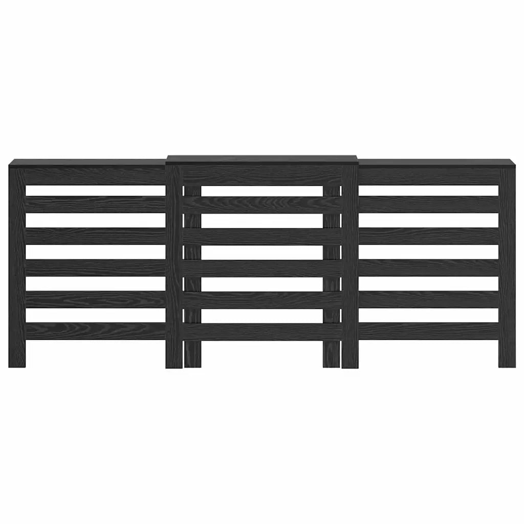 Copertura per radiatori Rovere Nero 205 x 21,5 x 83,5 cm 869222