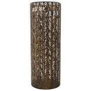 Portaombrelli tondo in metallo dorato 20x20x53h