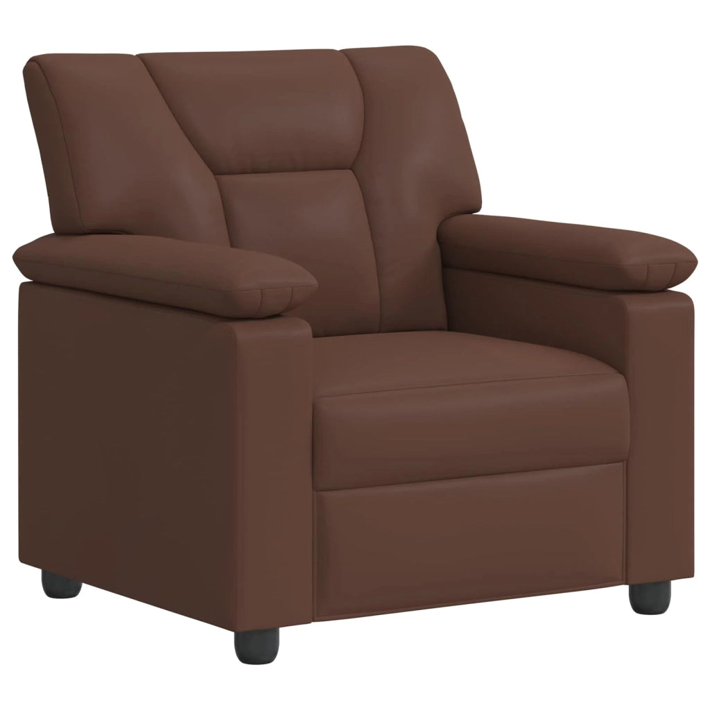 Set di divani 2 pcs Marrone Similpelle 3430528