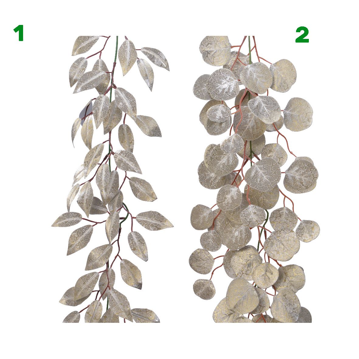 RAMO FOGLIE ASS BIANCO 150 CM