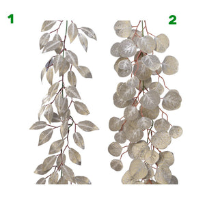 RAMO FOGLIE ASS BIANCO 150 CM