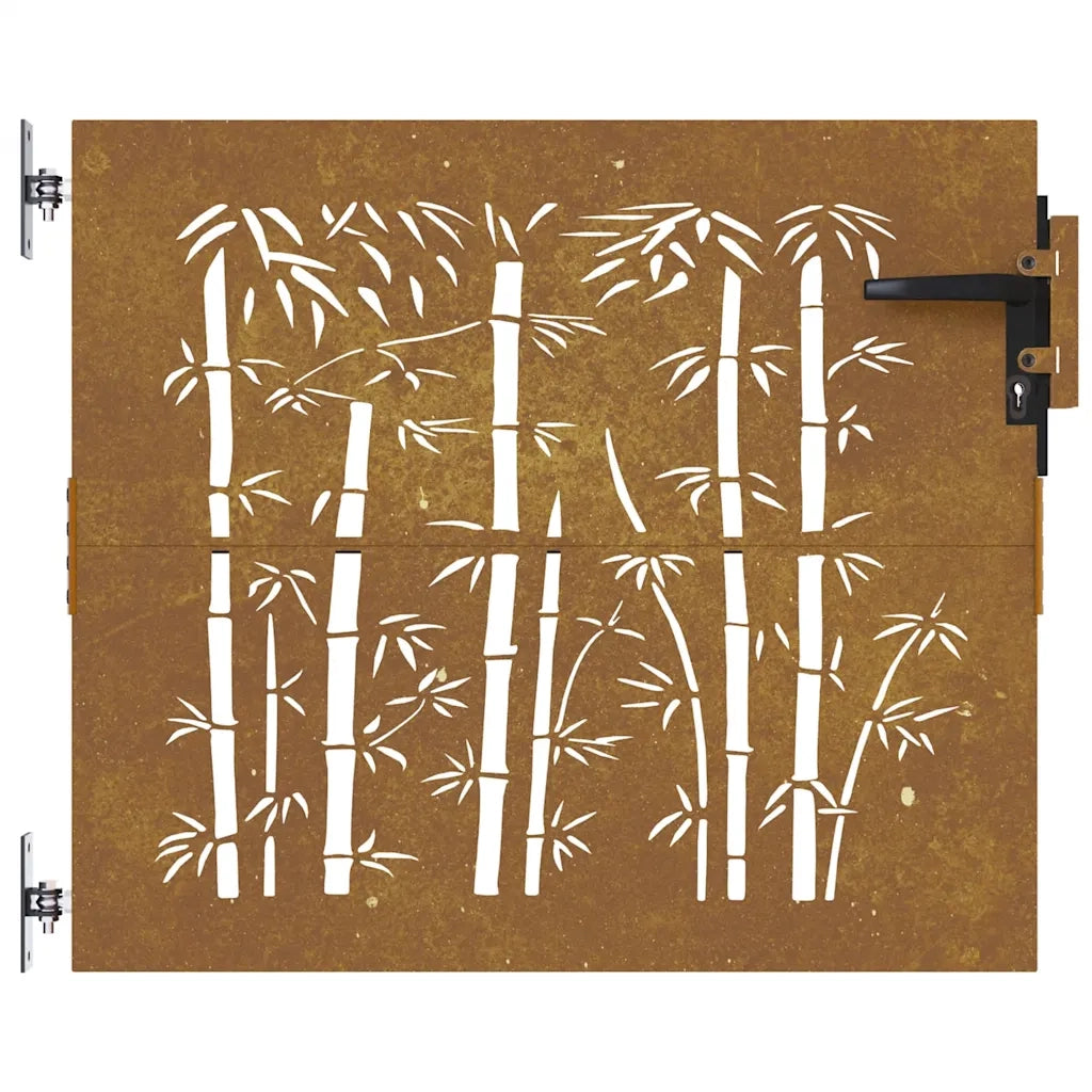 Cancello da Giardino 85x100 cm in Acciaio Corten Design BambÃ¹
