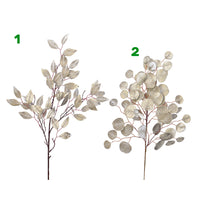 RAMO FOGLIE ASS CHAMPAGNE 72CM