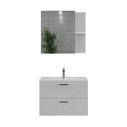 Vicco Set di mobili da bagno Bianco/bianco lucido 3 parti